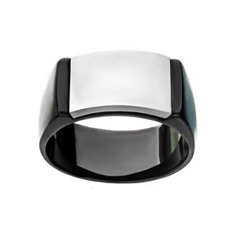 Men's DANTE Two Tone Stainless Steel Signet Ring