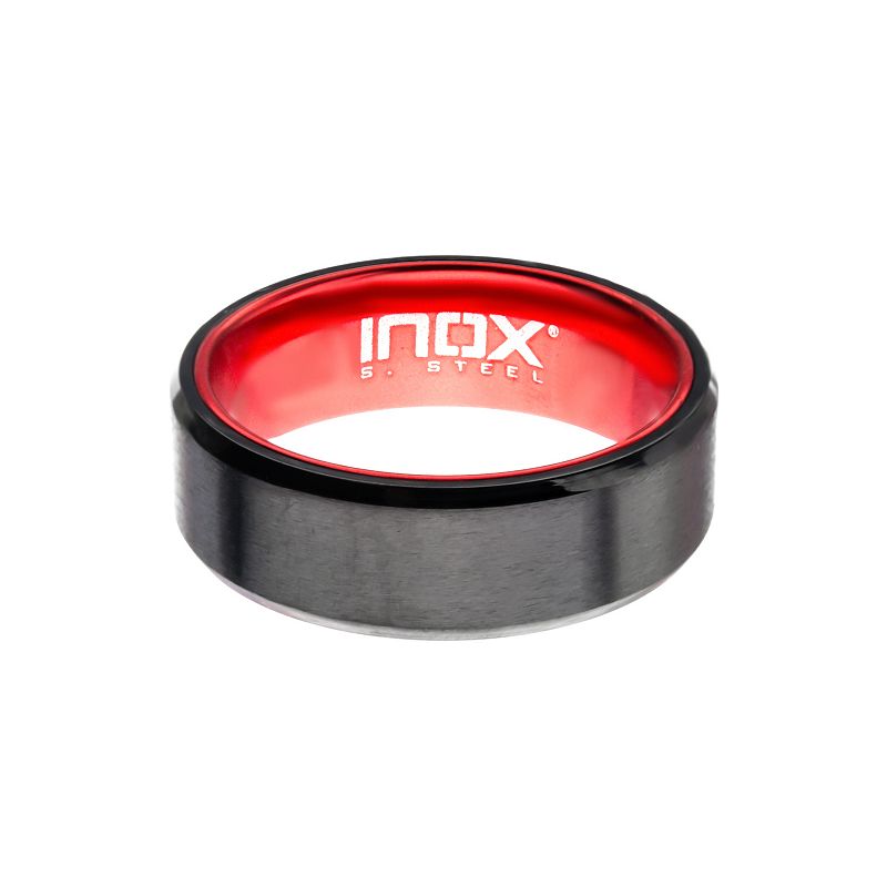 Mens Two Tone Stainless Steel & Aluminum Ring, Size: 11