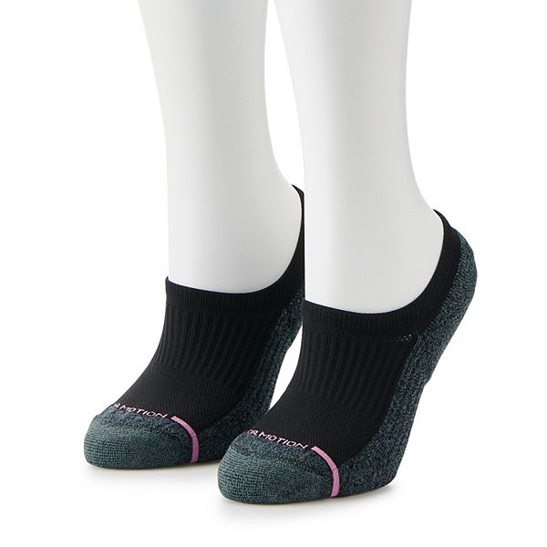 Dr. Motion Men's No-Show Compression 2-Pair Socks Set