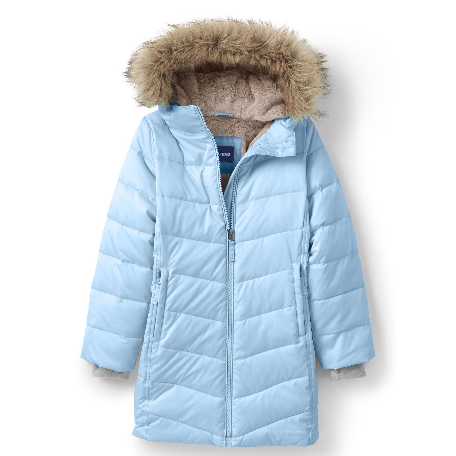girls blue winter coat