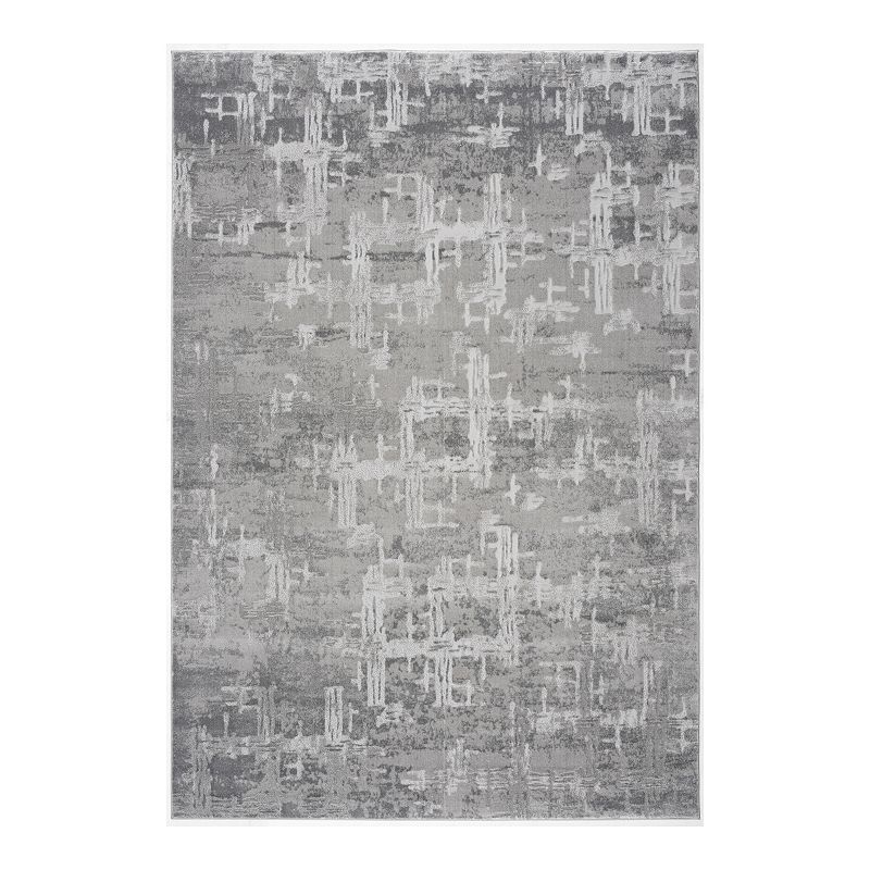 Art Carpet Abinster Abstract Rug, Grey, 5X8 Ft
