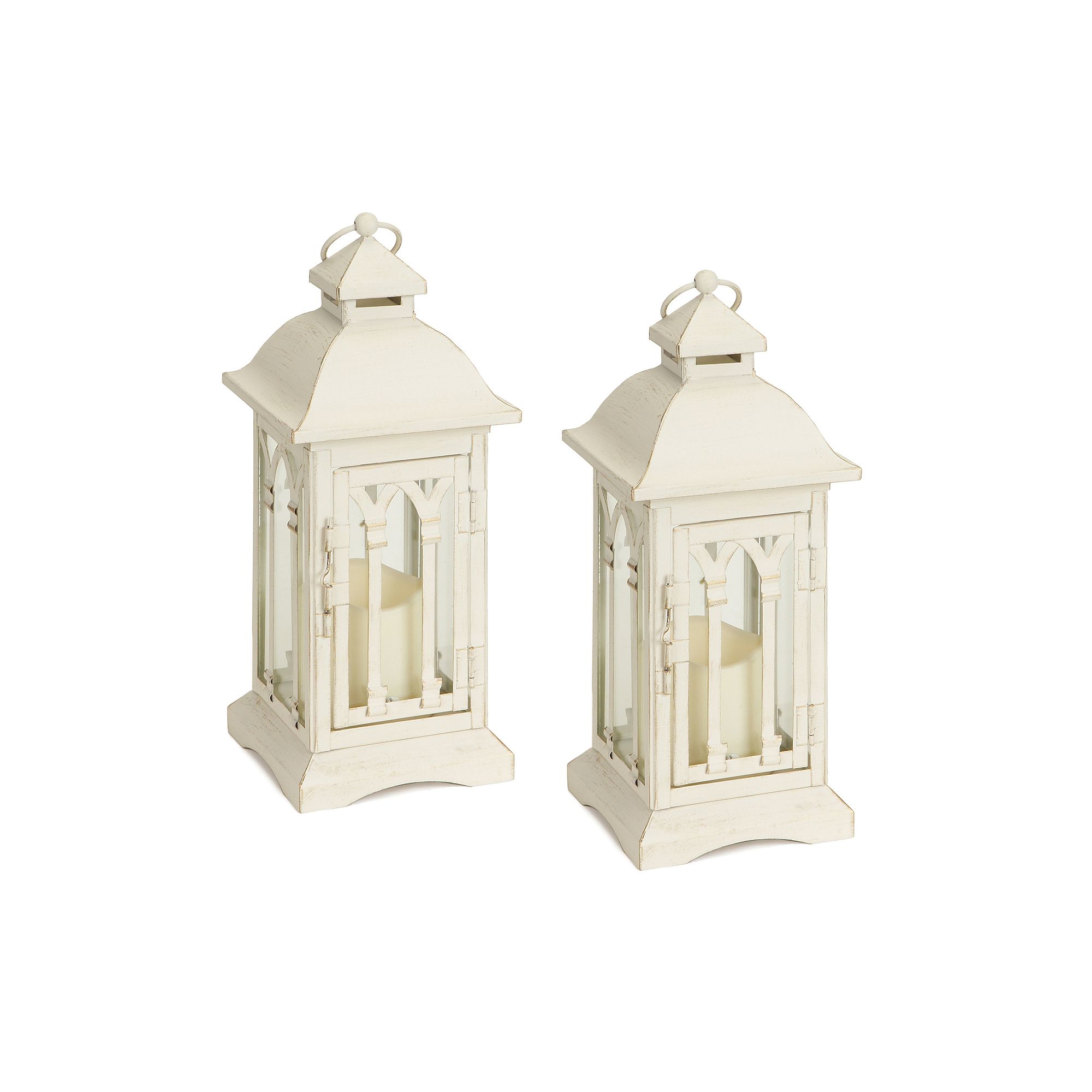 Classic Off White Lantern Floor Decor, Multi