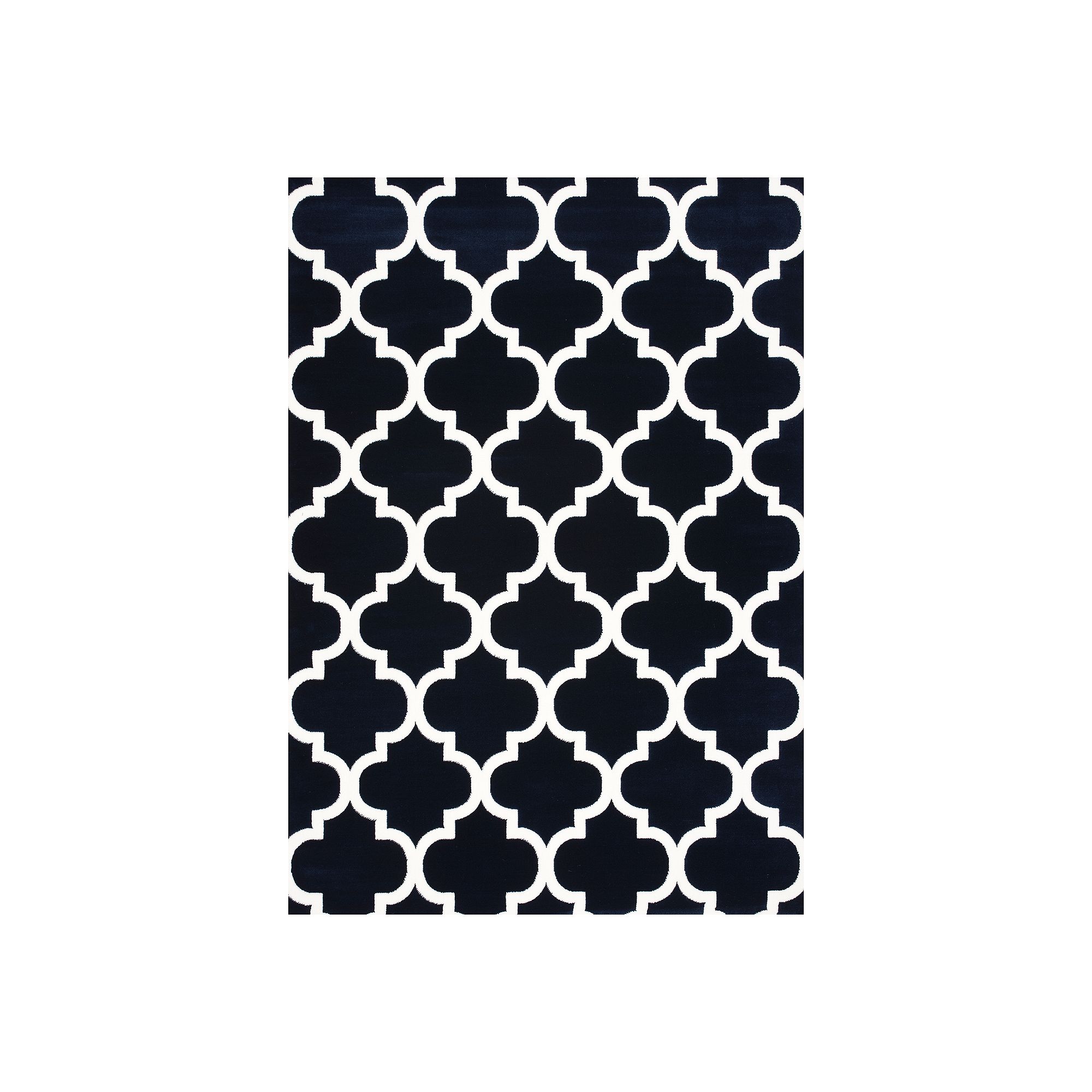 Art Carpet Abinster Moroccan Rug, Navy White