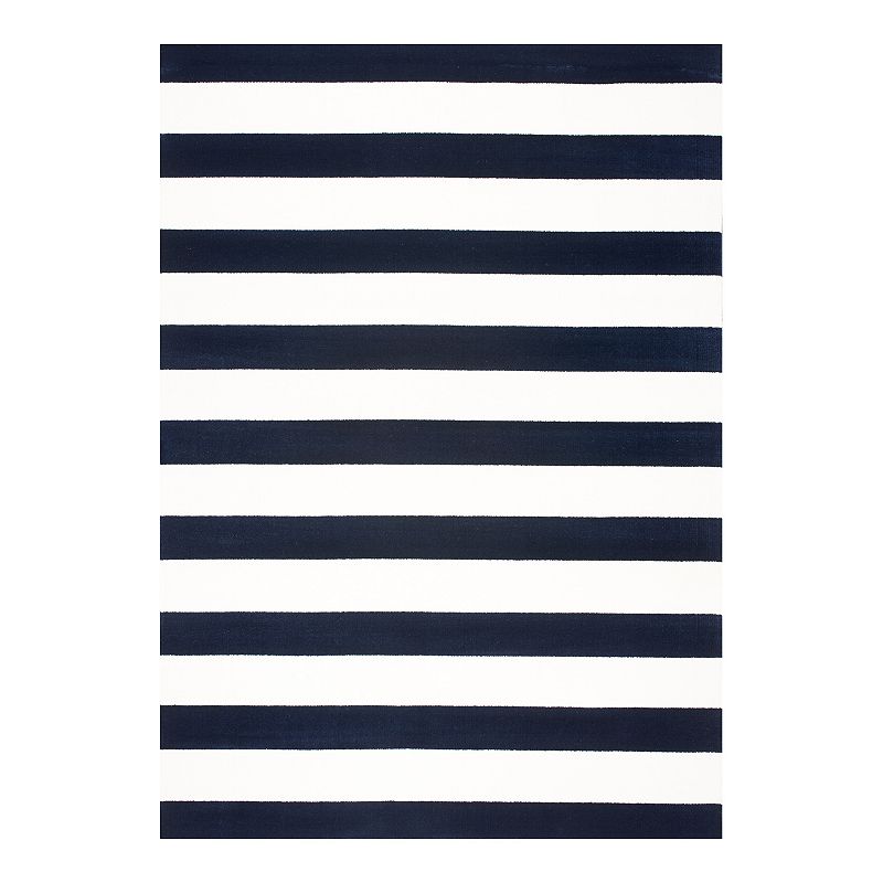 Art Carpet Adenning Striped Rug, Blue, 5X8 Ft