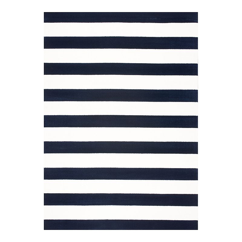 Art Carpet Adenning Striped Rug, Blue, 8X10 Ft