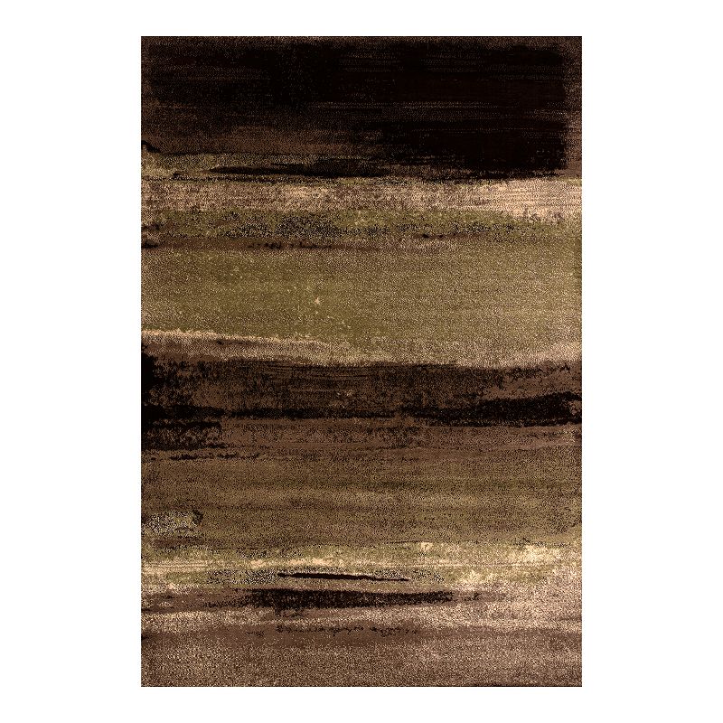 Art Carpet Adenning Faded Lines Rug, Green, 8X10 Ft