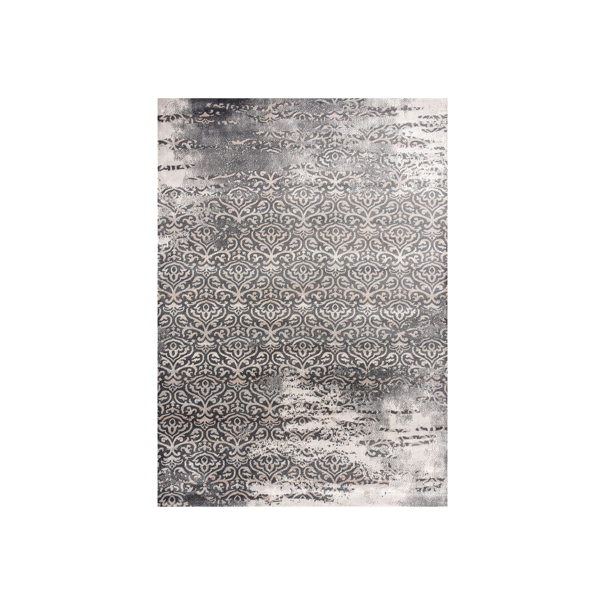 Art Carpet Adenning Scroll Rug, Gray Grey Cream