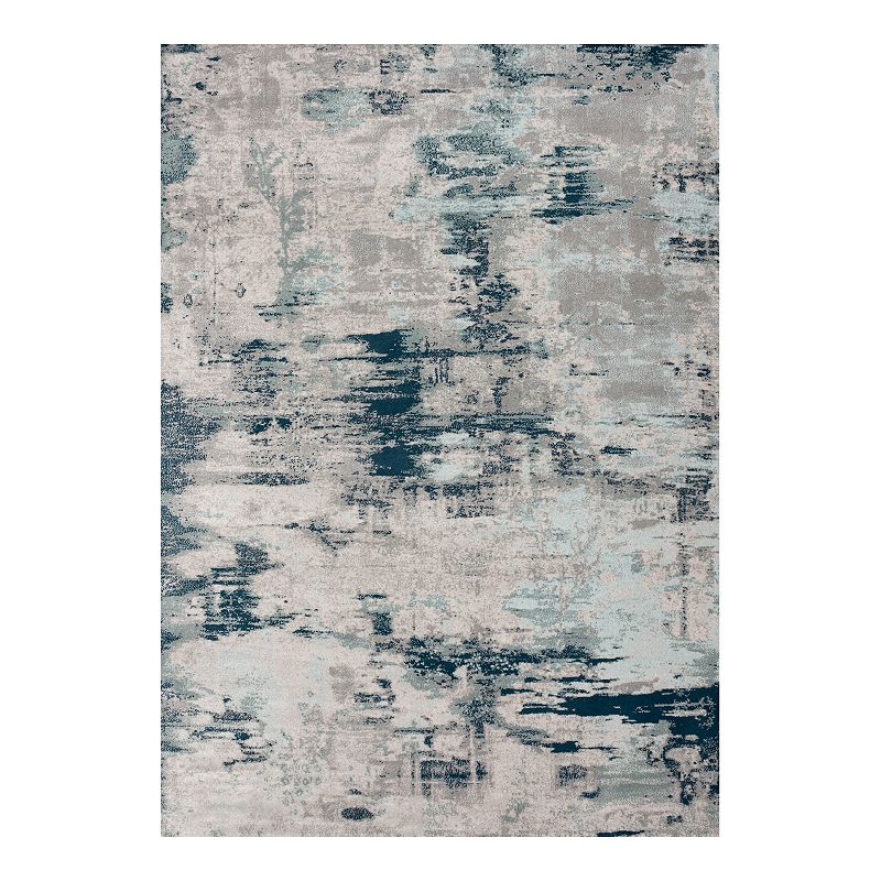 Art Carpet Adenning Abstract Rug, Blue, 5X8 Ft