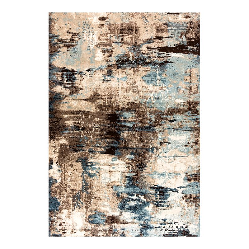 Art Carpet Adenning Abstract Rug, Brown, 8X10 Ft