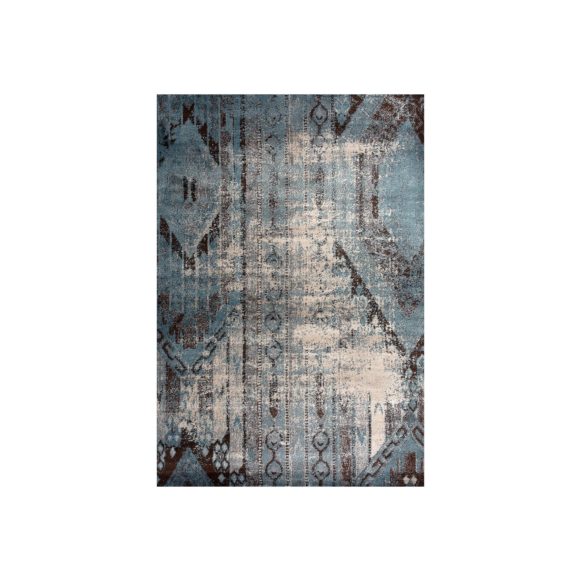 Art Carpet Adenning Graphic Pattern Rug, Blue Teal