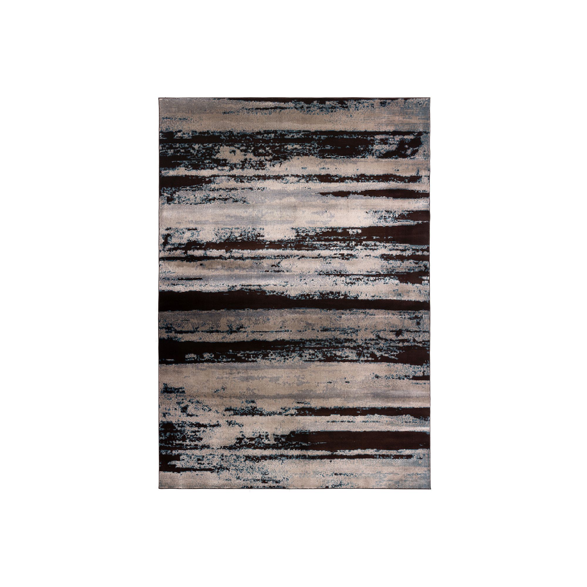 Art Carpet Adenning Striped Rug, Beige Khaki Brown