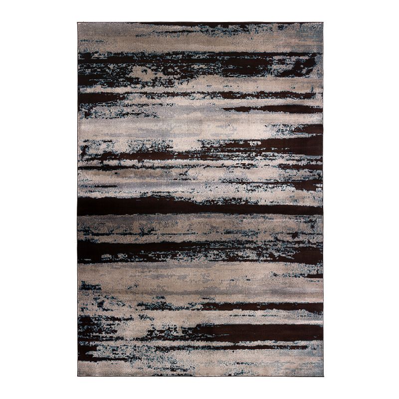 Art Carpet Adenning Striped Rug, Beig/Green, 8X10 Ft