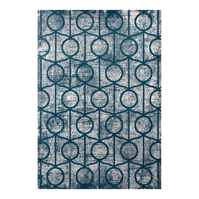 Art Carpet Adenning Graphic Rug, Blue, 8X10 Ft