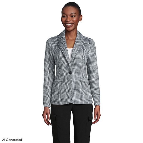 Petite Lands' End Sweater Fleece Blazer