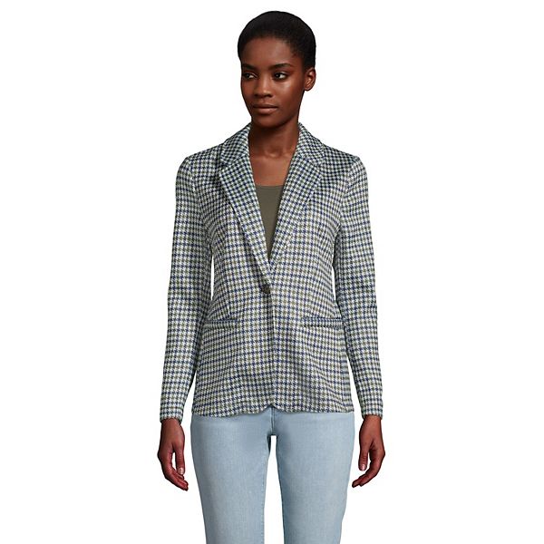 Women's Lands' End Sweater Fleece Blazer