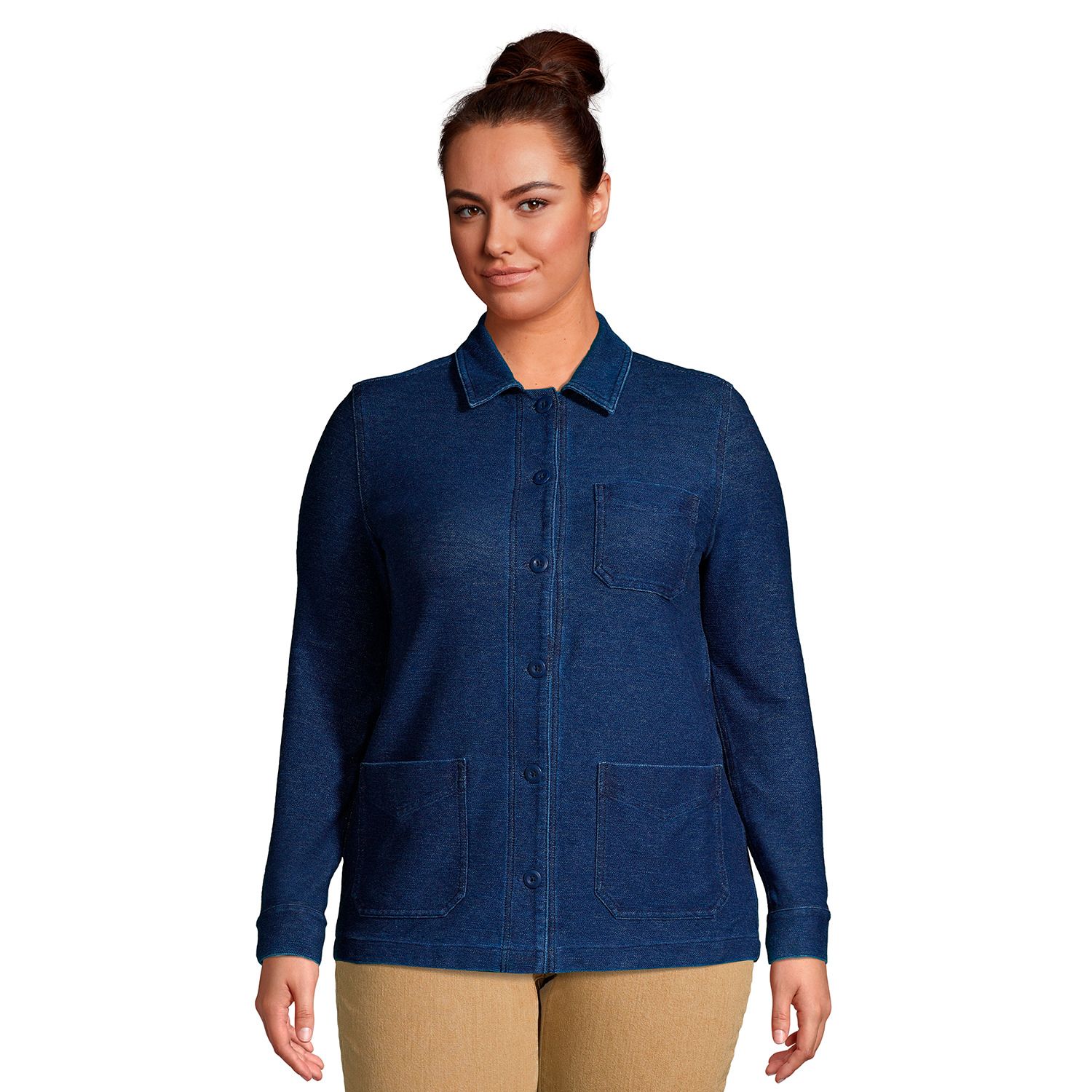 shirt jacket womens plus size