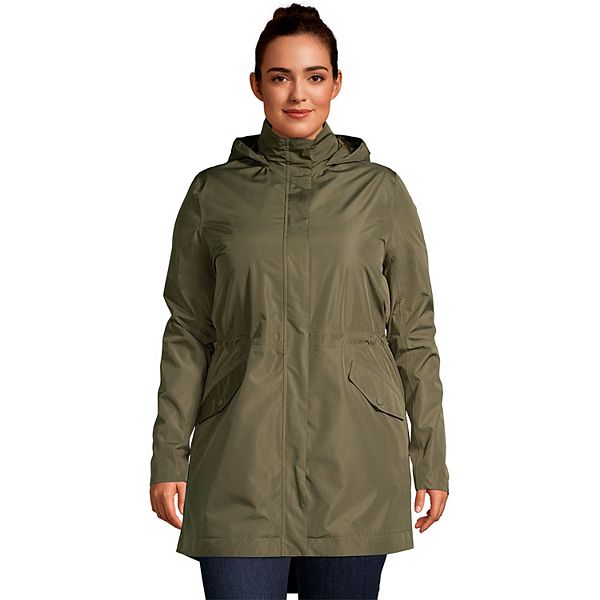 Plus Size Lands' End Insulated 3-in- 1 Rain Parka Jacket
