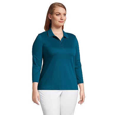 Plus Size Lands' End Supima Cotton Polo Shirt
