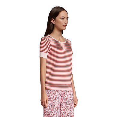 Women's Lands' End Short Sleeve Pajama Tee