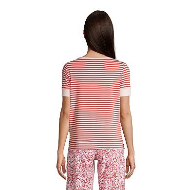 Women's Lands' End Short Sleeve Pajama Tee