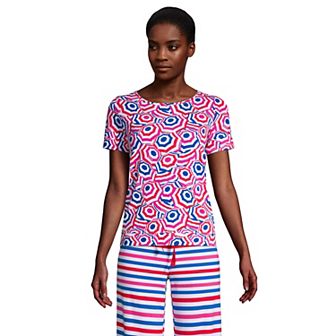 Women's Lands' End Short Sleeve Pajama Tee