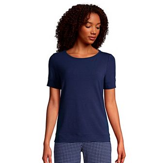 Women's Lands' End Short Sleeve Pajama Tee