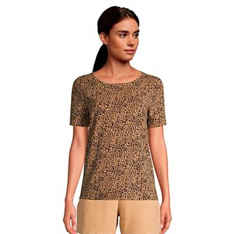 Women's Lands' End Short Sleeve Pajama Tee