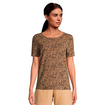Women's Lands' End Short Sleeve Pajama Tee