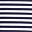 White Navy Stripe