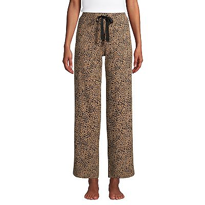 Women's Lands' End Wide Leg Cropped Pajama Pants