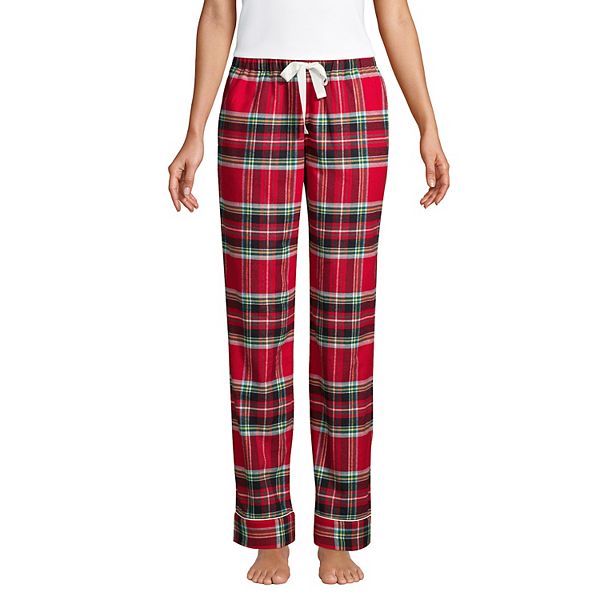 Petite Lands End Women S Flannel Pajama Pants Sleepwear