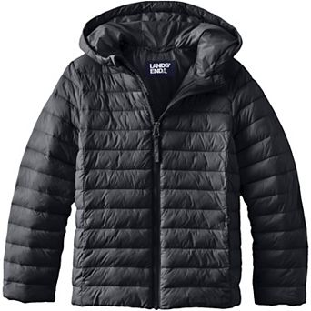 Kids 2-20 Lands' End ThermoPlume Packable Hooded Jacket in Regular and Husky