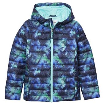 Kids 2-20 Lands' End ThermoPlume Packable Hooded Jacket in Regular and Husky