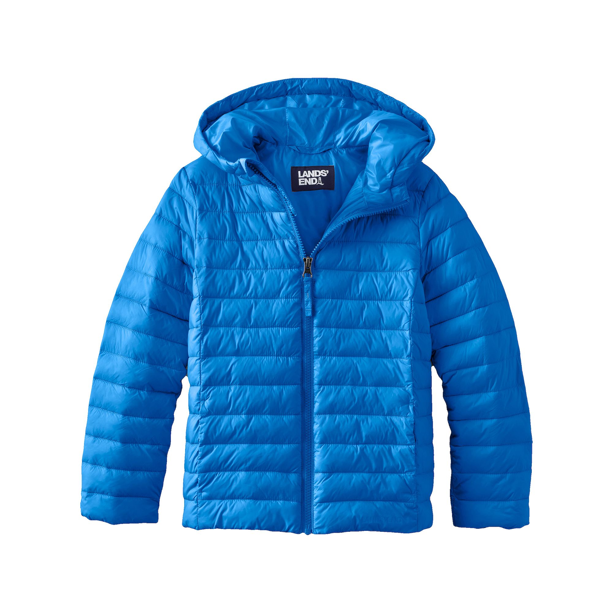 Kids 2-20 Lands End ThermoPlume Packable Hooded Jacket in Regular and Husk
