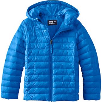 Kids 2-20 Lands' End ThermoPlume Packable Hooded Jacket in Regular and Husky