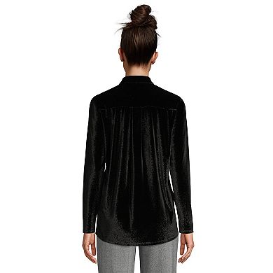 Women's Lands' End Velvet Tunic Shirt