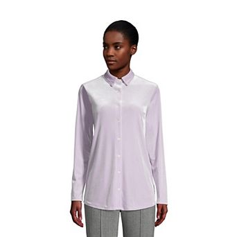 Women's Lands' End Velvet Tunic Shirt