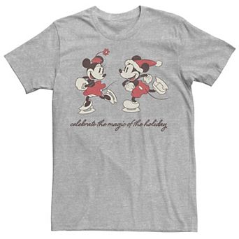 Disney's Mickey And Minnie The Magic Of The Holiday Christmas Men's Tee