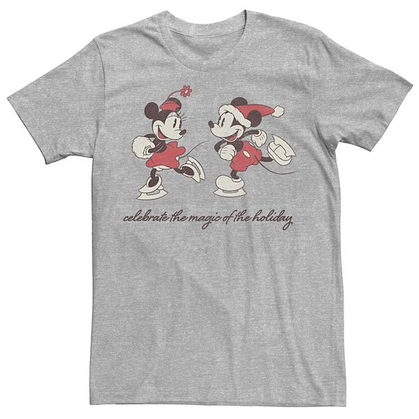 Men's Disney Mickey And Minnie The Magic Of The Holiday Christmas Tee