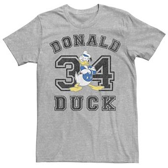 Disney's Donald Duck Varsity Text #34 Portrait Men's Tee