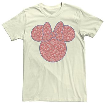 Disney's Mickey & Friends Minnie Red Paisley Fill Men's Tee