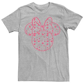 Disney's Mickey And Friends Minnie Men's Valentine's Day Heart Fill Tee