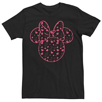 Disney's Mickey And Friends Minnie Men's Valentine's Day Heart Fill Tee