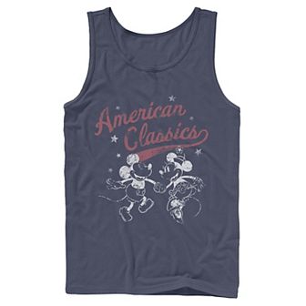 Men's Disney Mickey And Friends Mickey & Minnie American Classics Tank Top