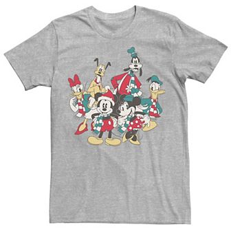 Men's Mickey Classic Holiday Group Christmas Group Shot Tee