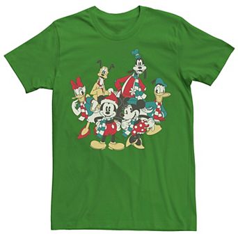 Men's Mickey Classic Holiday Group Christmas Group Shot Tee