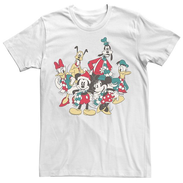 Men's Mickey Classic Holiday Group Christmas Group Shot Tee