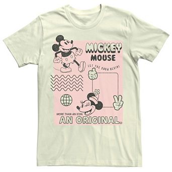 Men's Mickey Classic Orginal Mickey Vintage Poster Tee