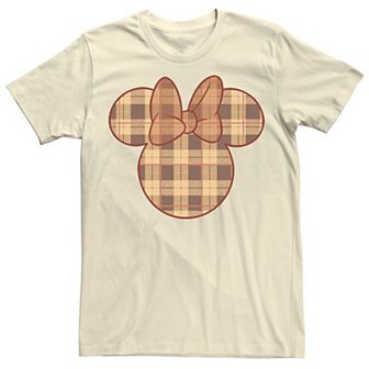 Disney's Mickey & Friends Minnie Fall Plaid Fill Men's Tee