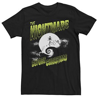 Disney's The Nightmare Before Christmas Jack Skellington Men's Moon Silhouette Tee